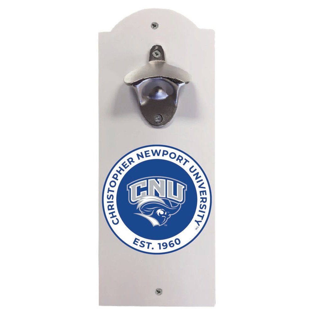 Christopher Newport Captains Wall Mounted Bottle Opener Officially Licensed Collegiate Product Image 1