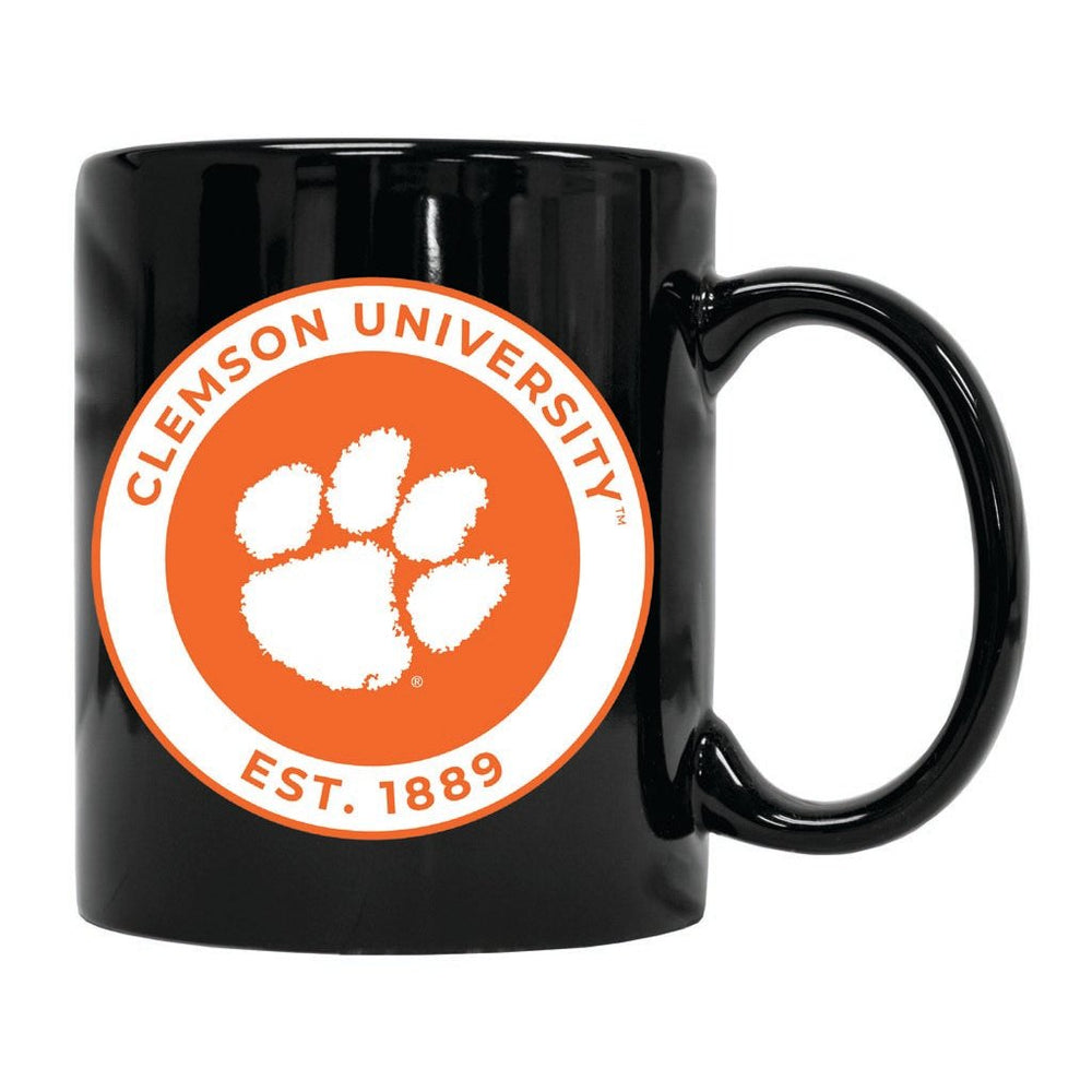 Clemson Tigers 12 oz Ceramic Coffee Mug Circle Design Officially Licensed Collegiate Product Image 2