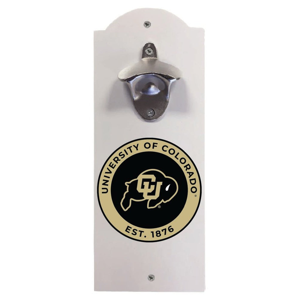 Colorado Buffaloes Wall Mounted Bottle Opener Officially Licensed Collegiate Product Image 2