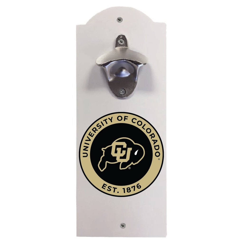 Colorado Buffaloes Wall Mounted Bottle Opener Officially Licensed Collegiate Product Image 2