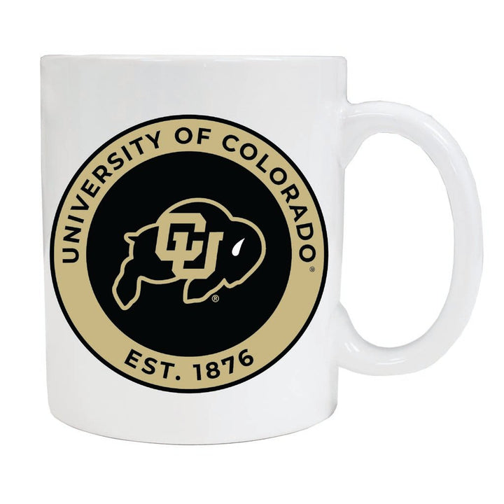 Colorado Buffaloes 12 oz Ceramic Coffee Mug Circle Design Officially Licensed Collegiate Product Image 1