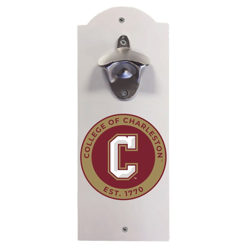 College of Charleston Wall Mounted Bottle Opener Officially Licensed Collegiate Product Image 1