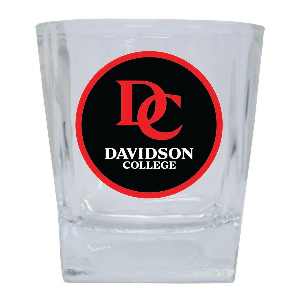 Davidson College 10 oz Whiskey Rocks Glass Circle Design Officially Licensed Collegiate Product Image 1