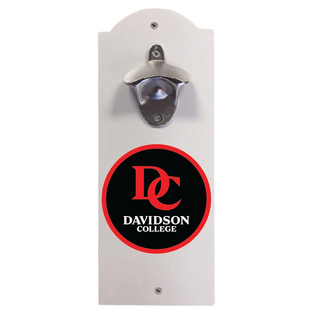 Davidson College Wall Mounted Bottle Opener Officially Licensed Collegiate Product Image 1