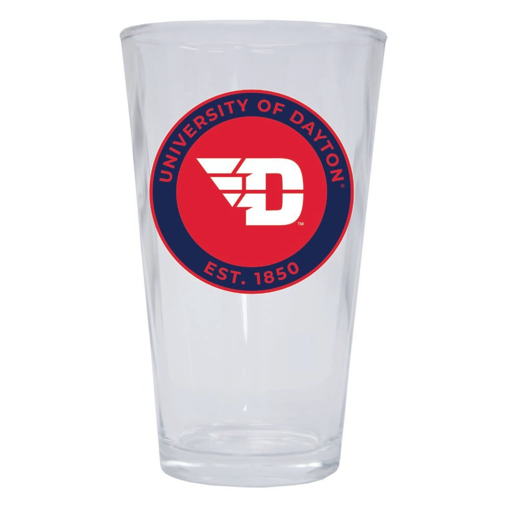 Dayton Flyers 16 oz Pint Glass Circle Design Officially Licensed Collegiate Product Image 1