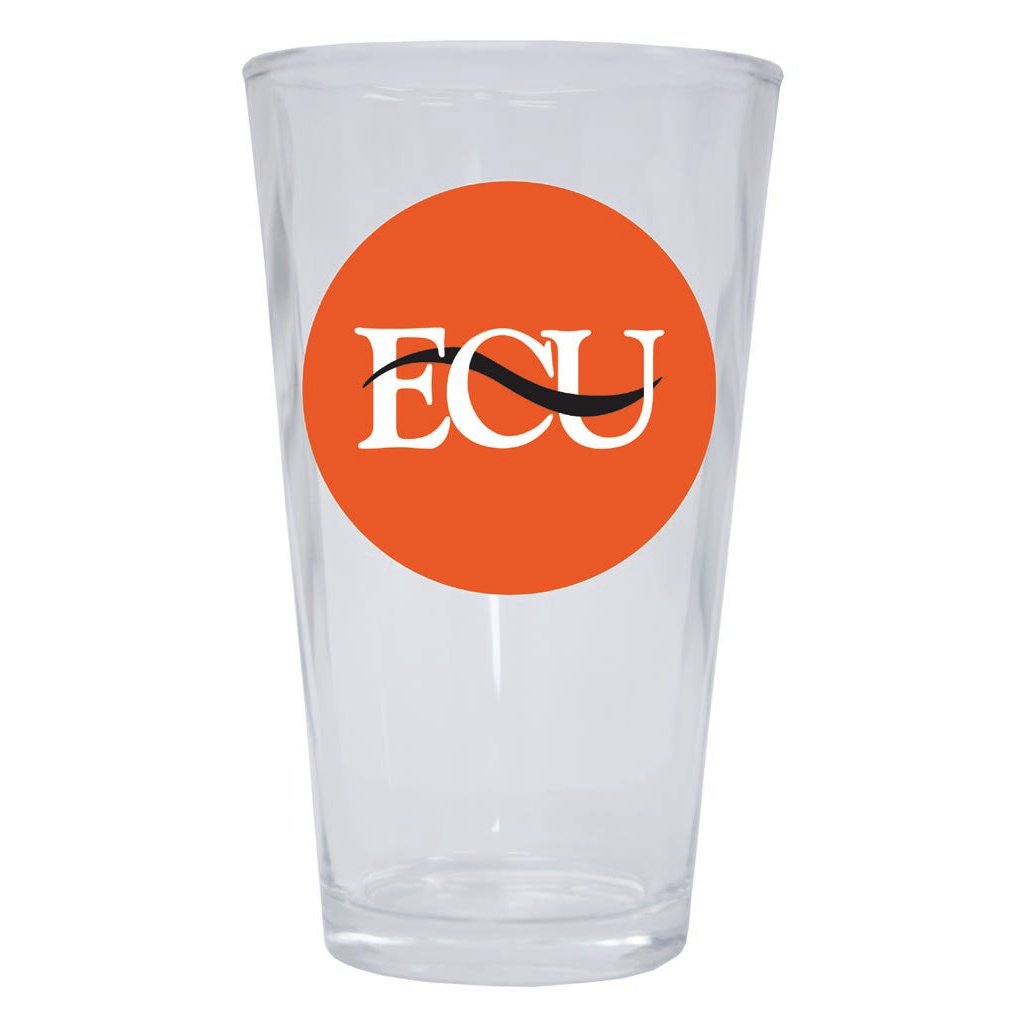 East Central University Tigers 16 oz Pint Glass Circle Design Officially Licensed Collegiate Product Image 1