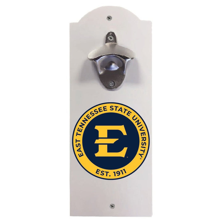 East Tennessee State University Wall Mounted Bottle Opener Officially Licensed Collegiate Product Image 1