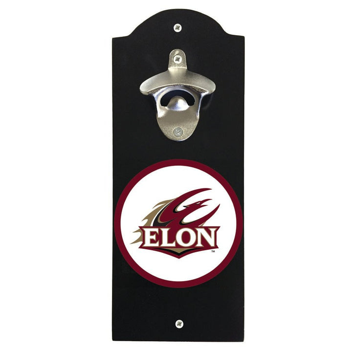 Elon University Wall Mounted Bottle Opener Officially Licensed Collegiate Product Image 1