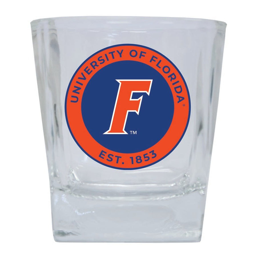 Florida Gators 10 oz Whiskey Rocks Glass Circle Design Officially Licensed Collegiate Product Image 1