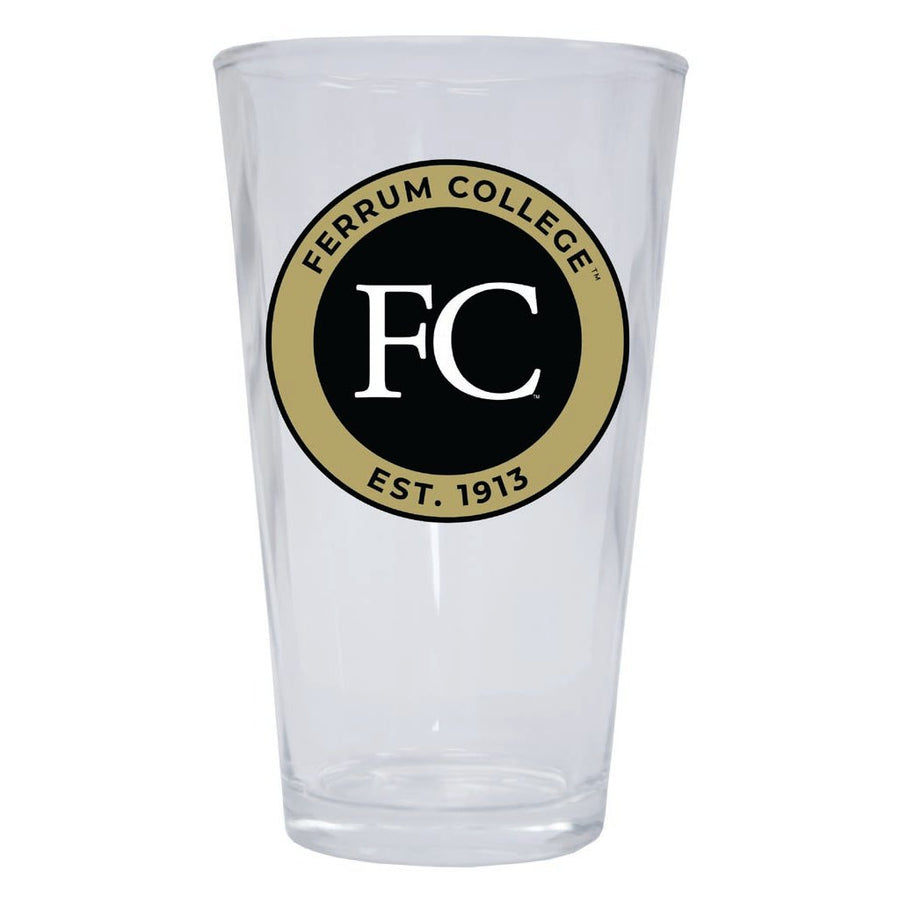 Ferrum College 16 oz Pint Glass Circle Design Officially Licensed Collegiate Product Image 1