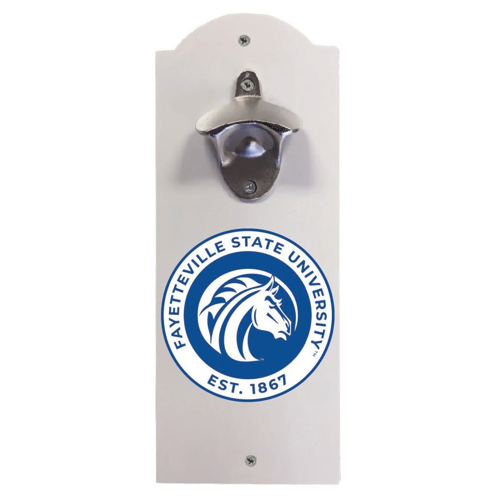 Fayetteville State University Wall Mounted Bottle Opener Officially Licensed Collegiate Product Image 1