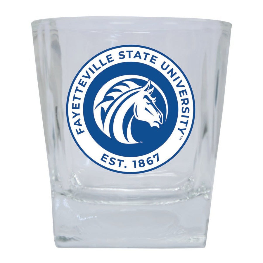 Fayetteville State University 10 oz Whiskey Rocks Glass Circle Design Officially Licensed Collegiate Product Image 1