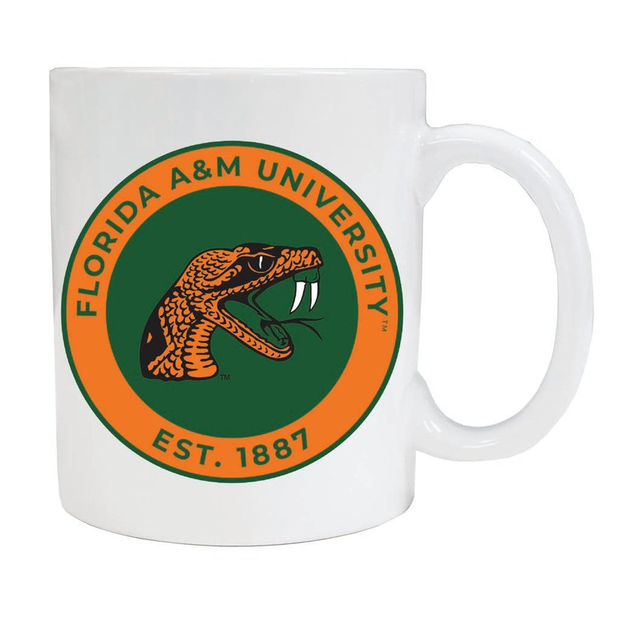 Florida AandM Rattlers 12 oz Ceramic Coffee Mug Circle Design Officially Licensed Collegiate Product Image 1