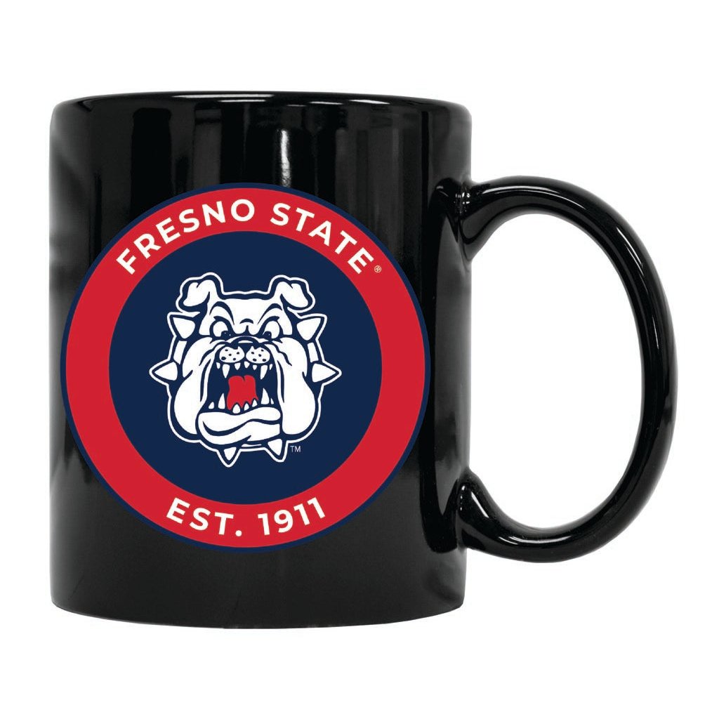 Fresno State Bulldogs 12 oz Ceramic Coffee Mug Circle Design Officially Licensed Collegiate Product Image 1