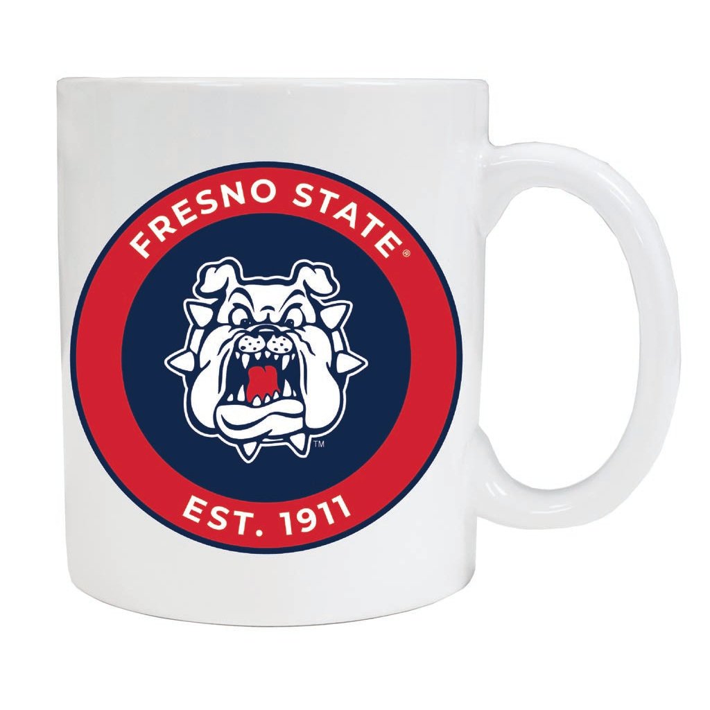 Fresno State Bulldogs 12 oz Ceramic Coffee Mug Circle Design Officially Licensed Collegiate Product Image 2