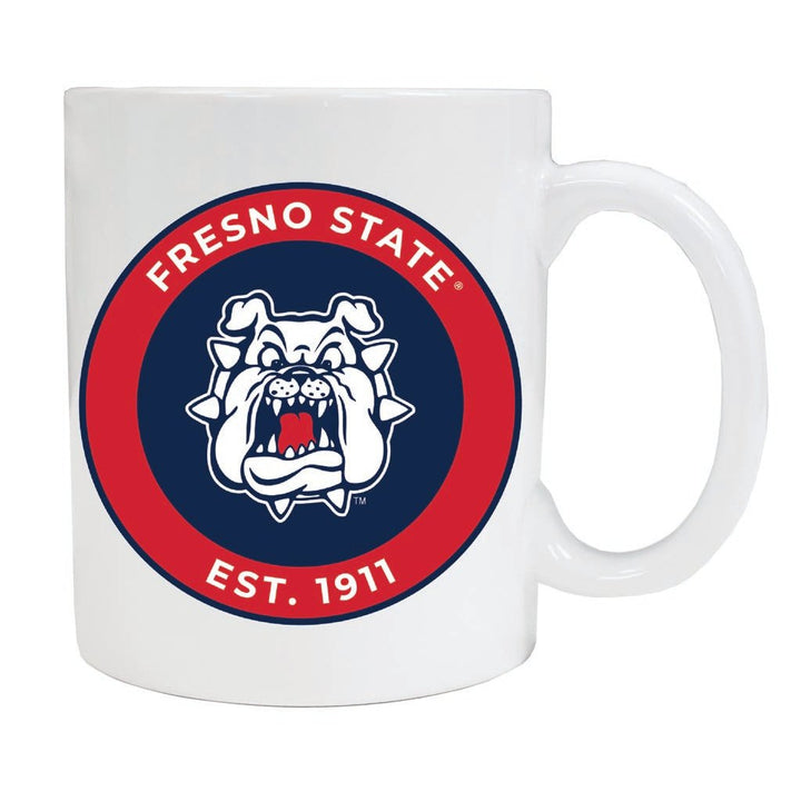 Fresno State Bulldogs 12 oz Ceramic Coffee Mug Circle Design Officially Licensed Collegiate Product Image 2