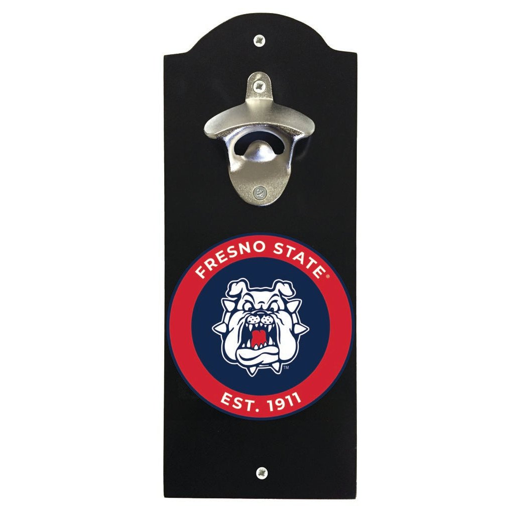 Fresno State Bulldogs Wall Mounted Bottle Opener Officially Licensed Collegiate Product Image 1