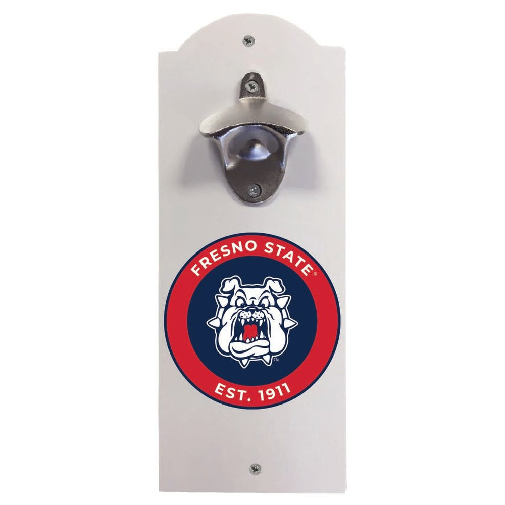 Fresno State Bulldogs Wall Mounted Bottle Opener Officially Licensed Collegiate Product Image 2