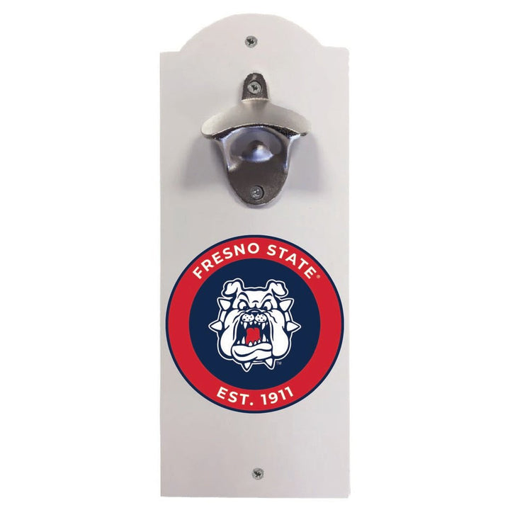 Fresno State Bulldogs Wall Mounted Bottle Opener Officially Licensed Collegiate Product Image 1