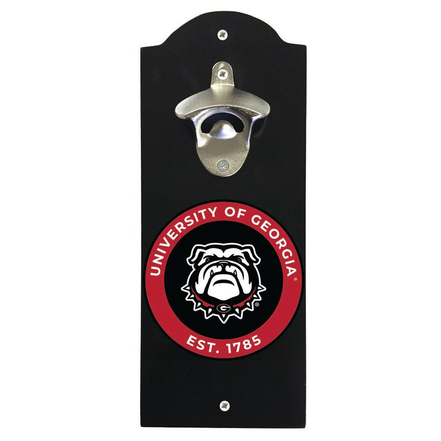 Georgia Bulldogs Wall Mounted Bottle Opener Officially Licensed Collegiate Product Image 1