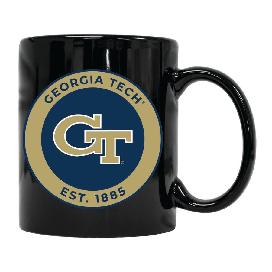 Georgia Tech Yellow Jackets 12 oz Ceramic Coffee Mug Circle Design Officially Licensed Collegiate Product Image 1