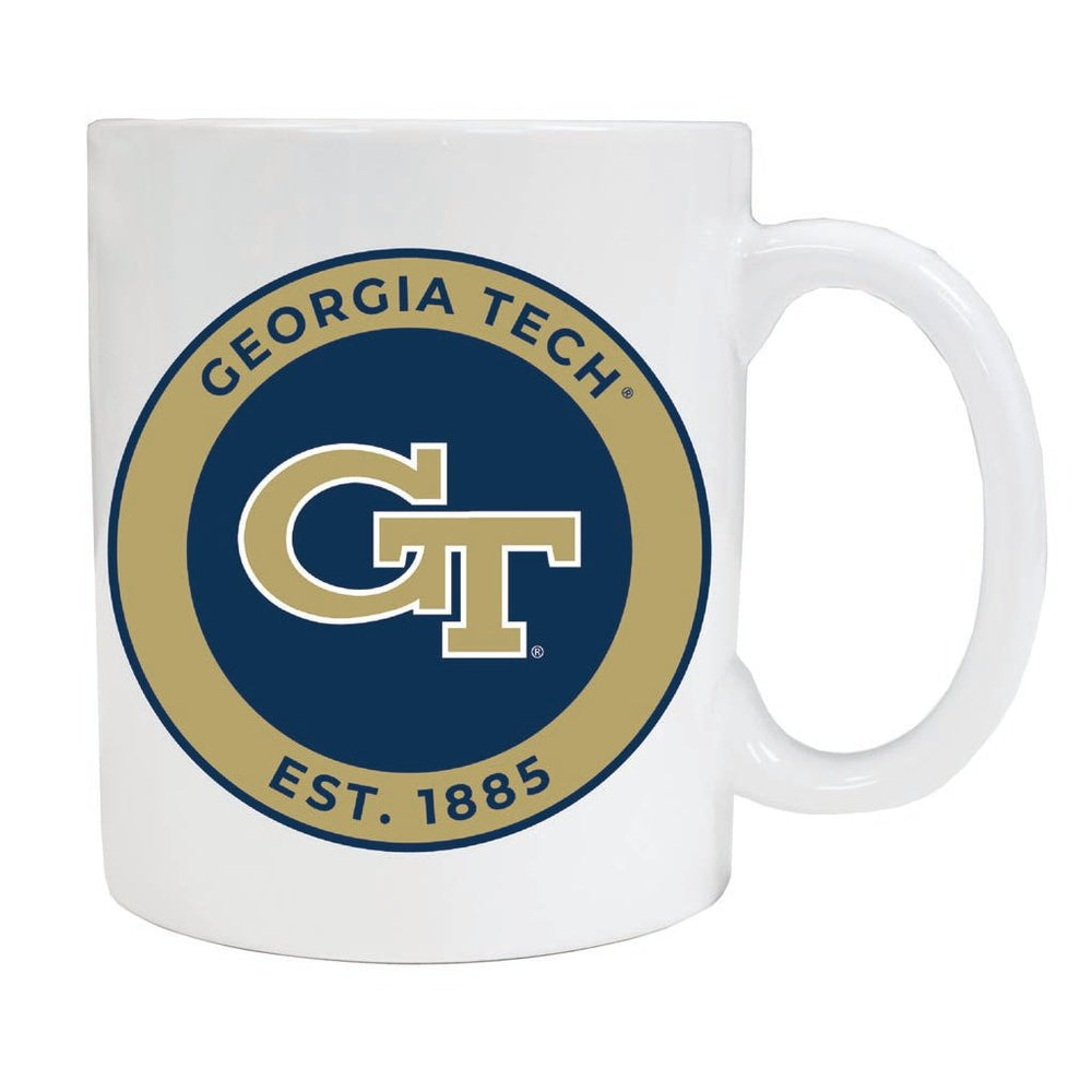 Georgia Tech Yellow Jackets 12 oz Ceramic Coffee Mug Circle Design Officially Licensed Collegiate Product Image 2