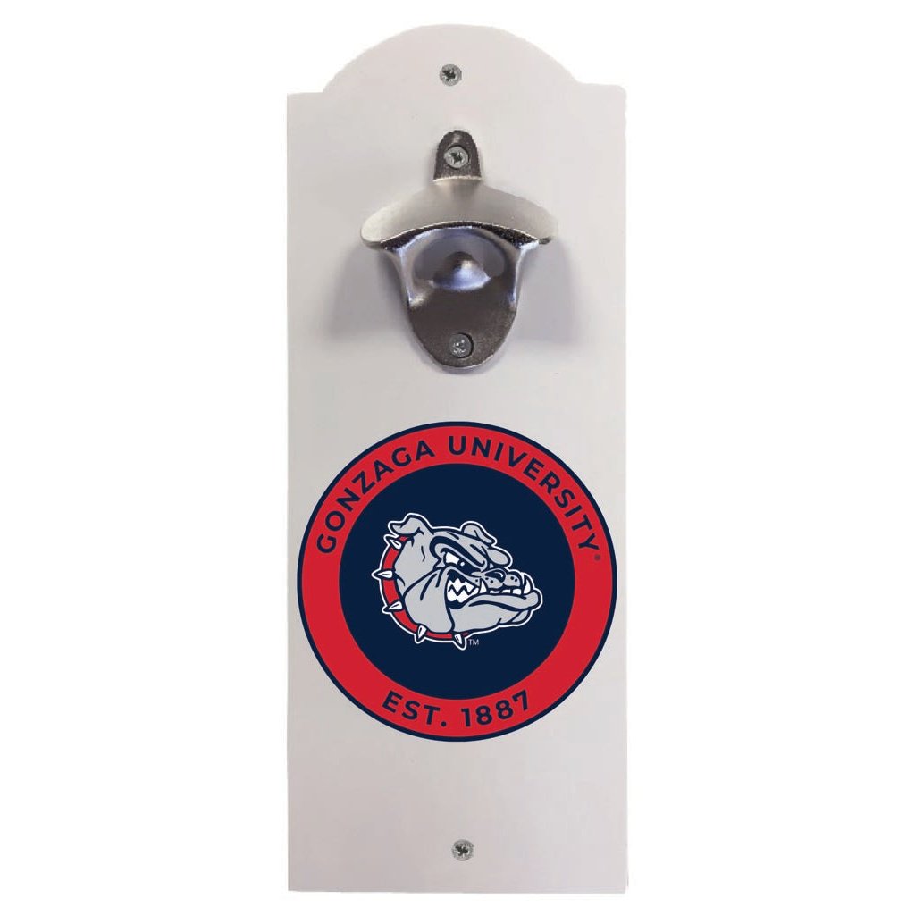 Gonzaga Bulldogs Wall Mounted Bottle Opener Officially Licensed Collegiate Product Image 1