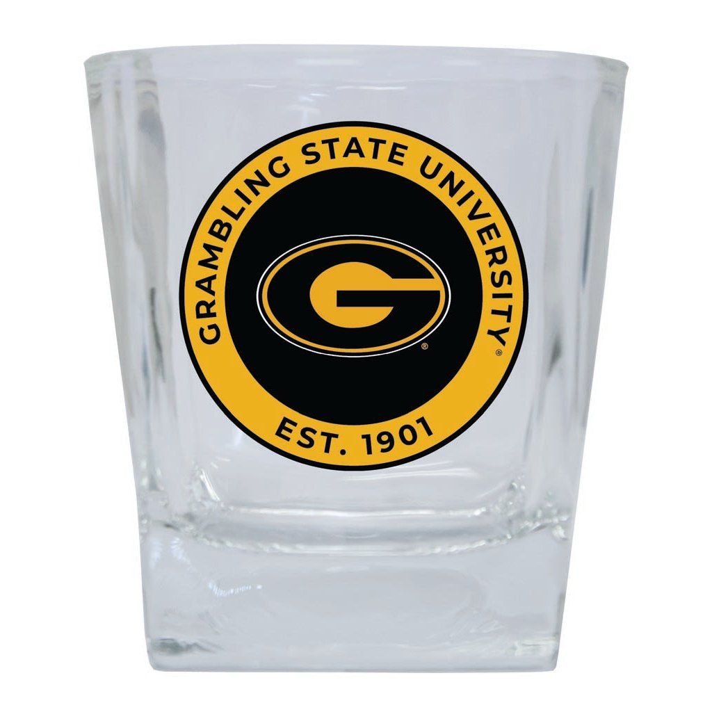 Grambling State Tigers 10 oz Whiskey Rocks Glass Circle Design Officially Licensed Collegiate Product Image 1