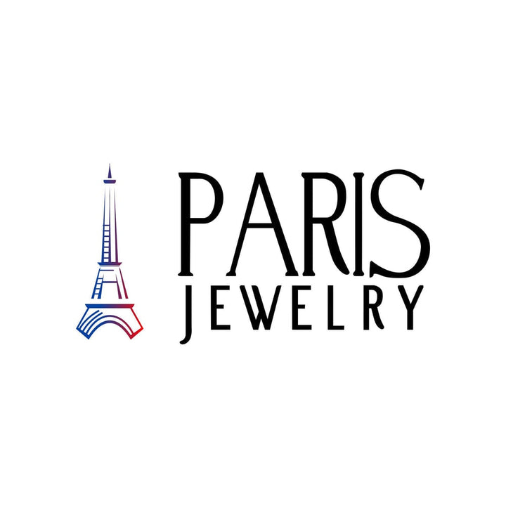 Paris Jewelry 18k Yellow Gold White Sapphire 1 Carat Round Stud Earrings Jewelry Gift For Women And Men Image 2