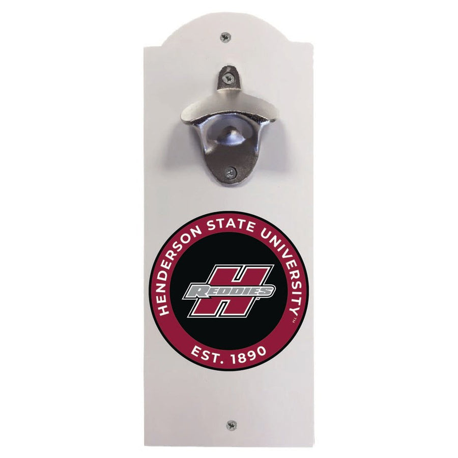 Henderson State Reddies Wall Mounted Bottle Opener Officially Licensed Collegiate Product Image 1