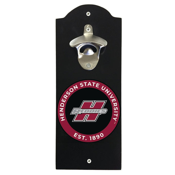 Henderson State Reddies Wall Mounted Bottle Opener Officially Licensed Collegiate Product Image 2