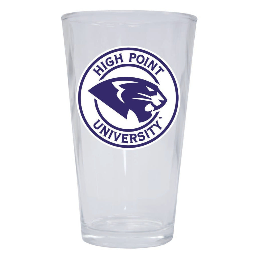 High Point University 16 oz Pint Glass Circle Design Officially Licensed Collegiate Product Image 1