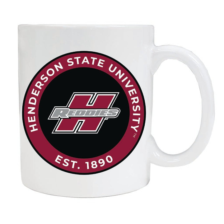 Henderson State Reddies 12 oz Ceramic Coffee Mug Circle Design Officially Licensed Collegiate Product Image 1