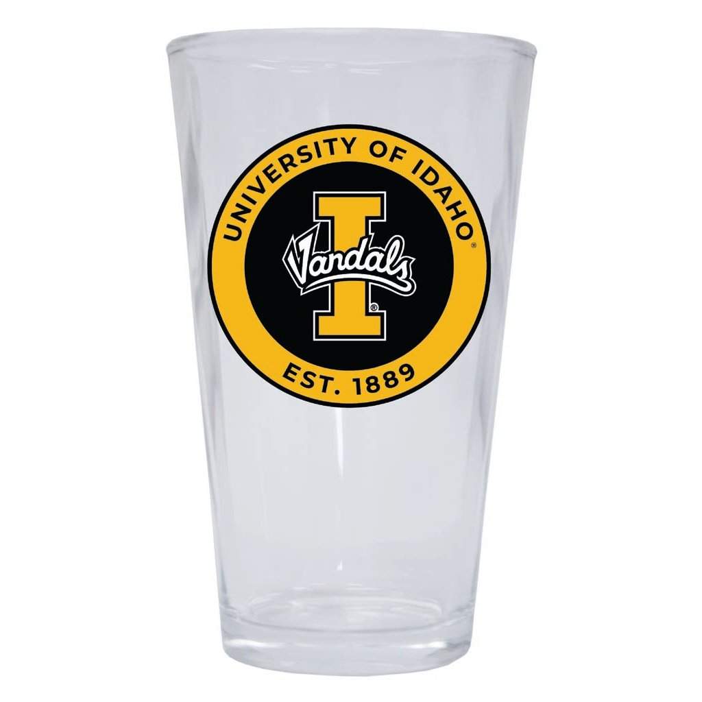 Idaho Vandals 16 oz Pint Glass Circle Design Officially Licensed Collegiate Product Image 1