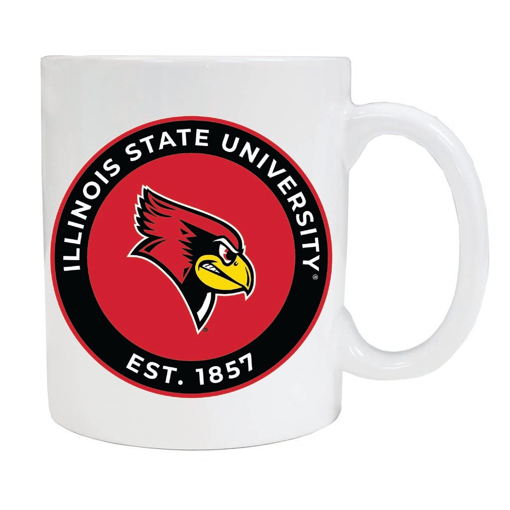 Illinois State Redbirds 12 oz Ceramic Coffee Mug Circle Design Officially Licensed Collegiate Product Image 1