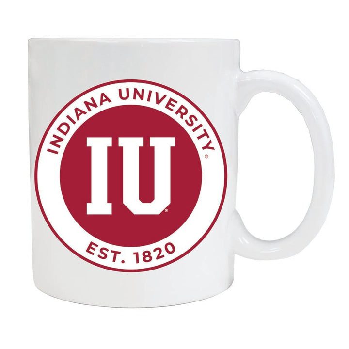 Indiana Hoosiers 12 oz Ceramic Coffee Mug Circle Design Officially Licensed Collegiate Product Image 1