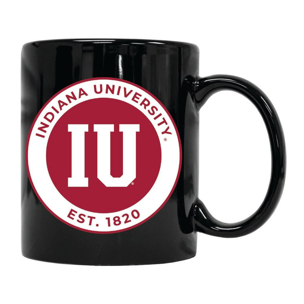 Indiana Hoosiers 12 oz Ceramic Coffee Mug Circle Design Officially Licensed Collegiate Product Image 2