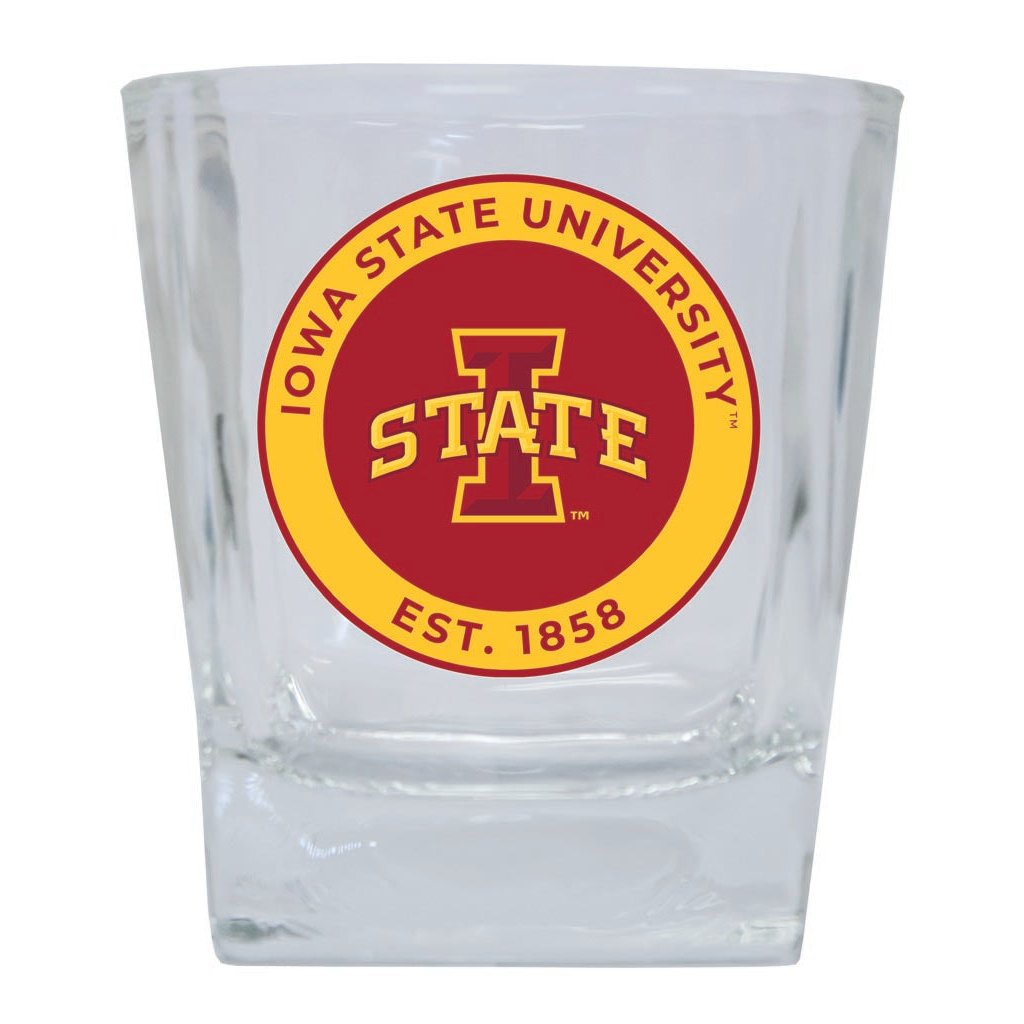 Iowa State Cyclones 10 oz Whiskey Rocks Glass Circle Design Officially Licensed Collegiate Product Image 1