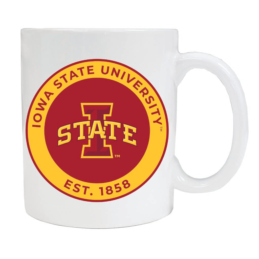 Iowa State Cyclones 12 oz Ceramic Coffee Mug Circle Design Officially Licensed Collegiate Product Image 1