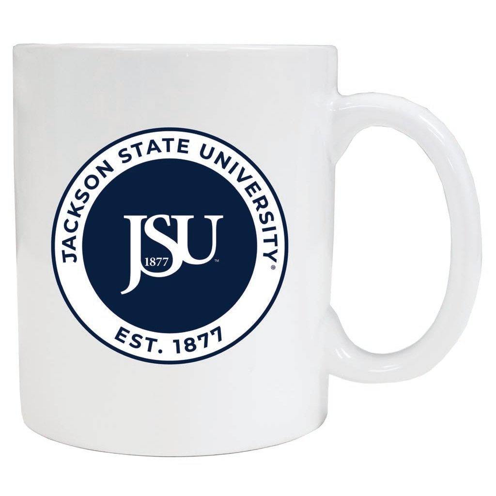 Jackson State University 12 oz Ceramic Coffee Mug Circle Design Officially Licensed Collegiate Product Image 1