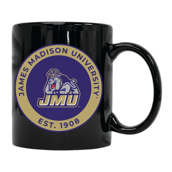 James Madison Dukes 12 oz Ceramic Coffee Mug Circle Design Officially Licensed Collegiate Product Image 1