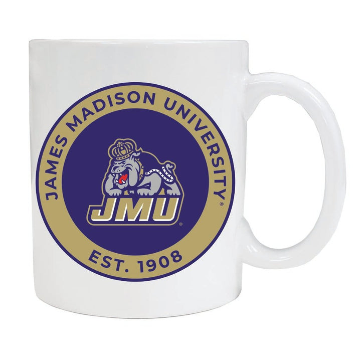 James Madison Dukes 12 oz Ceramic Coffee Mug Circle Design Officially Licensed Collegiate Product Image 2