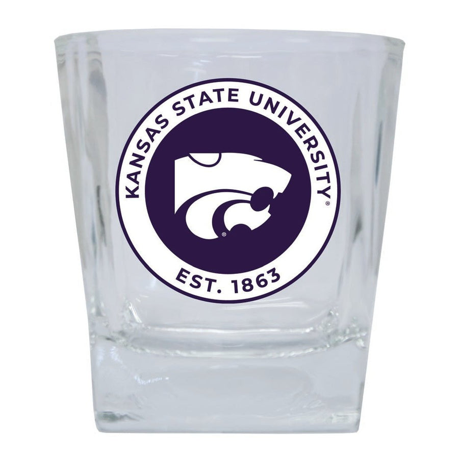 Kansas State Wildcats 10 oz Whiskey Rocks Glass Circle Design Officially Licensed Collegiate Product Image 1