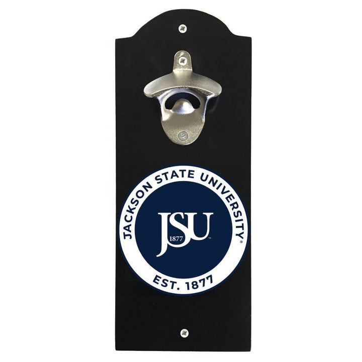 Jackson State University Wall Mounted Bottle Opener Officially Licensed Collegiate Product Image 1