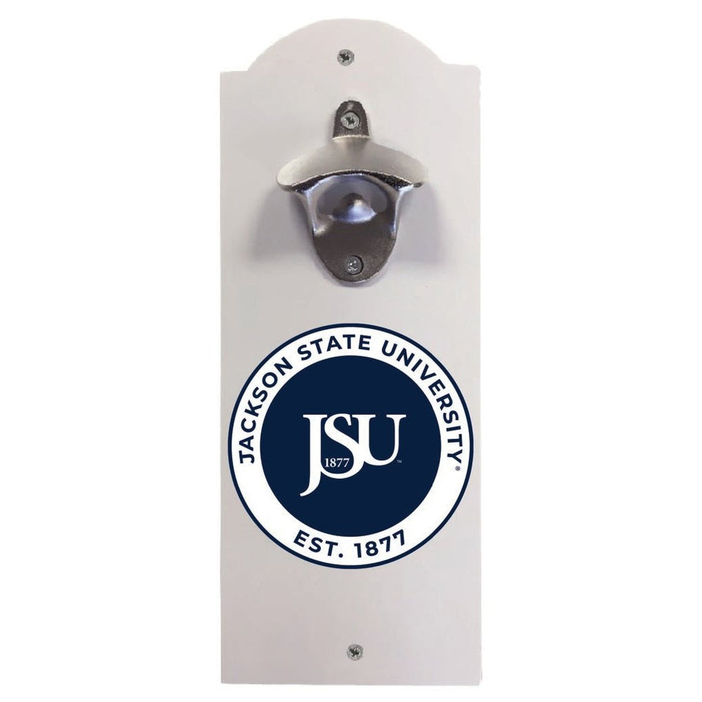 Jackson State University Wall Mounted Bottle Opener Officially Licensed Collegiate Product Image 2