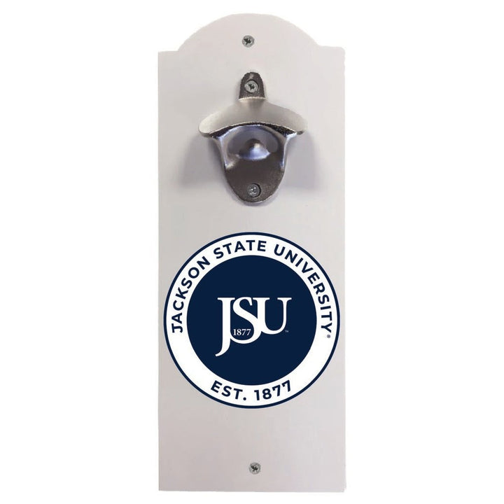 Jackson State University Wall Mounted Bottle Opener Officially Licensed Collegiate Product Image 2