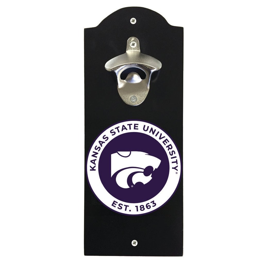 Kansas State Wildcats Wall Mounted Bottle Opener Officially Licensed Collegiate Product Image 1