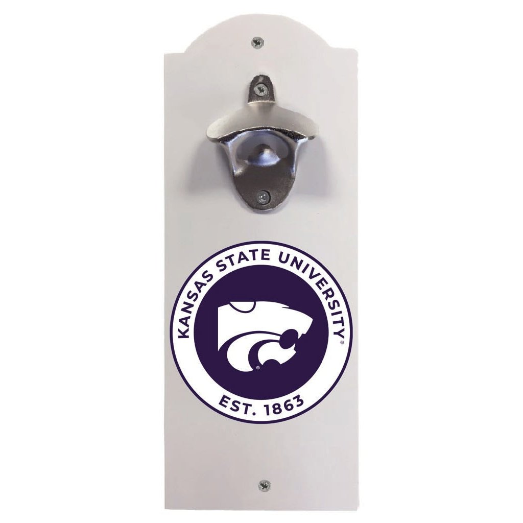 Kansas State Wildcats Wall Mounted Bottle Opener Officially Licensed Collegiate Product Image 1