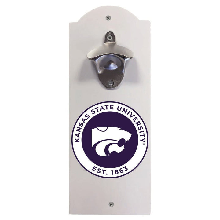 Kansas State Wildcats Wall Mounted Bottle Opener Officially Licensed Collegiate Product Image 1