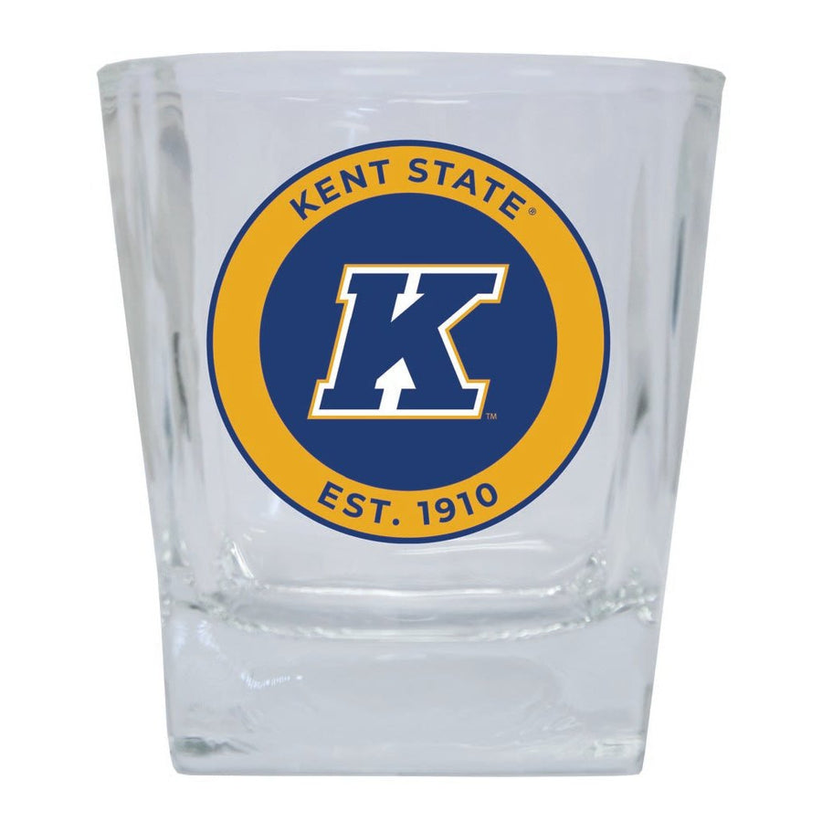 Kent State University 10 oz Whiskey Rocks Glass Circle Design Officially Licensed Collegiate Product Image 1